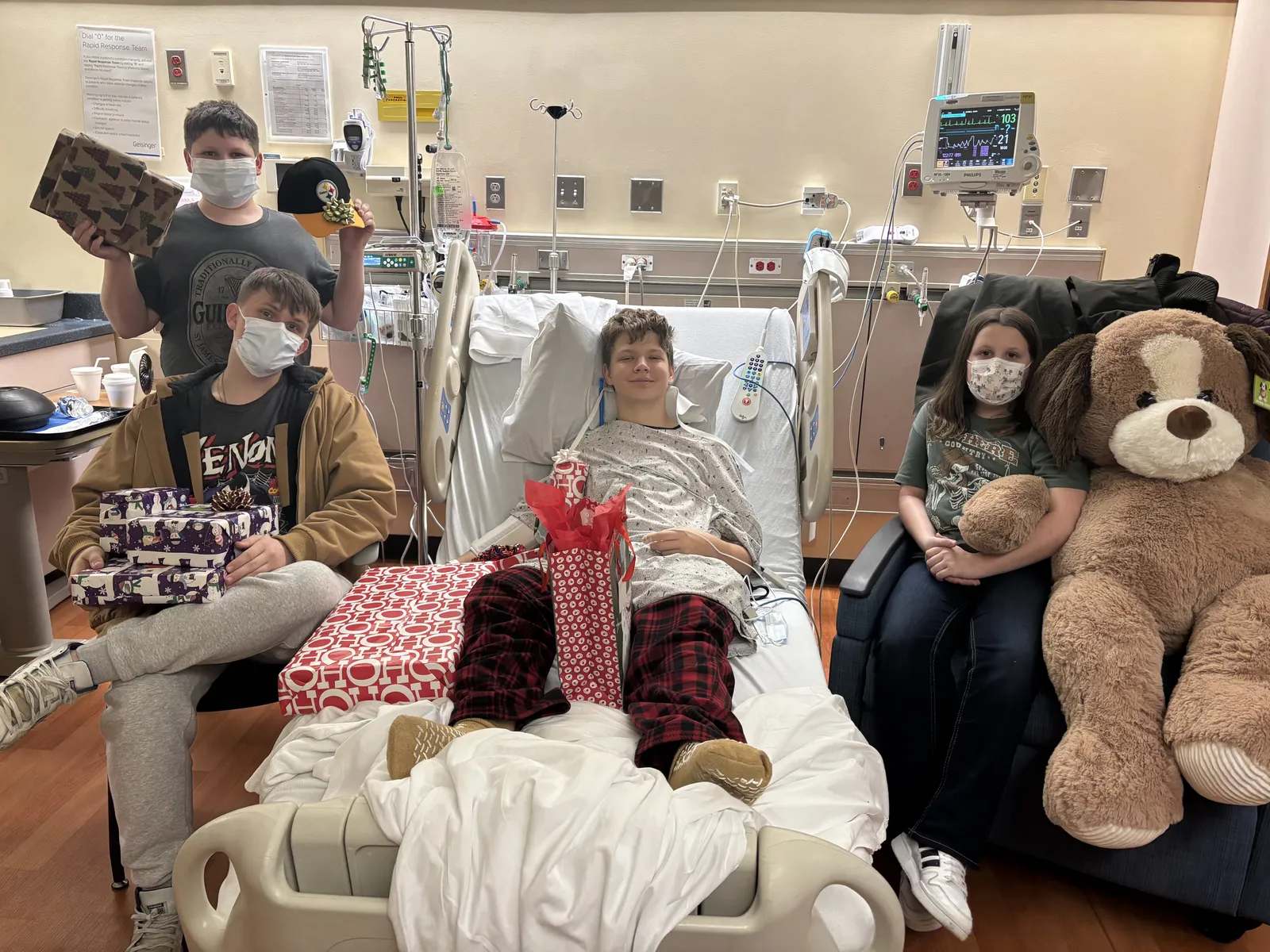 These are the pictures from when Ryan was admitted to the hospital in Danville.