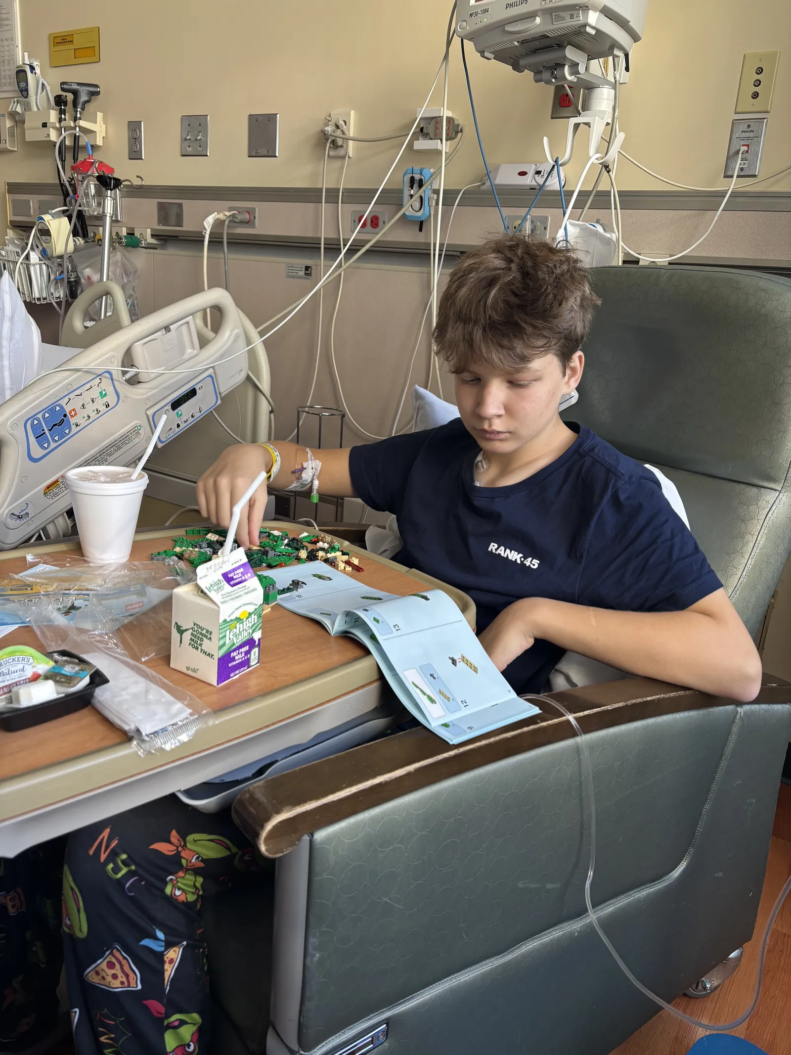 These are the pictures from when Ryan was admitted to the hospital in Danville.