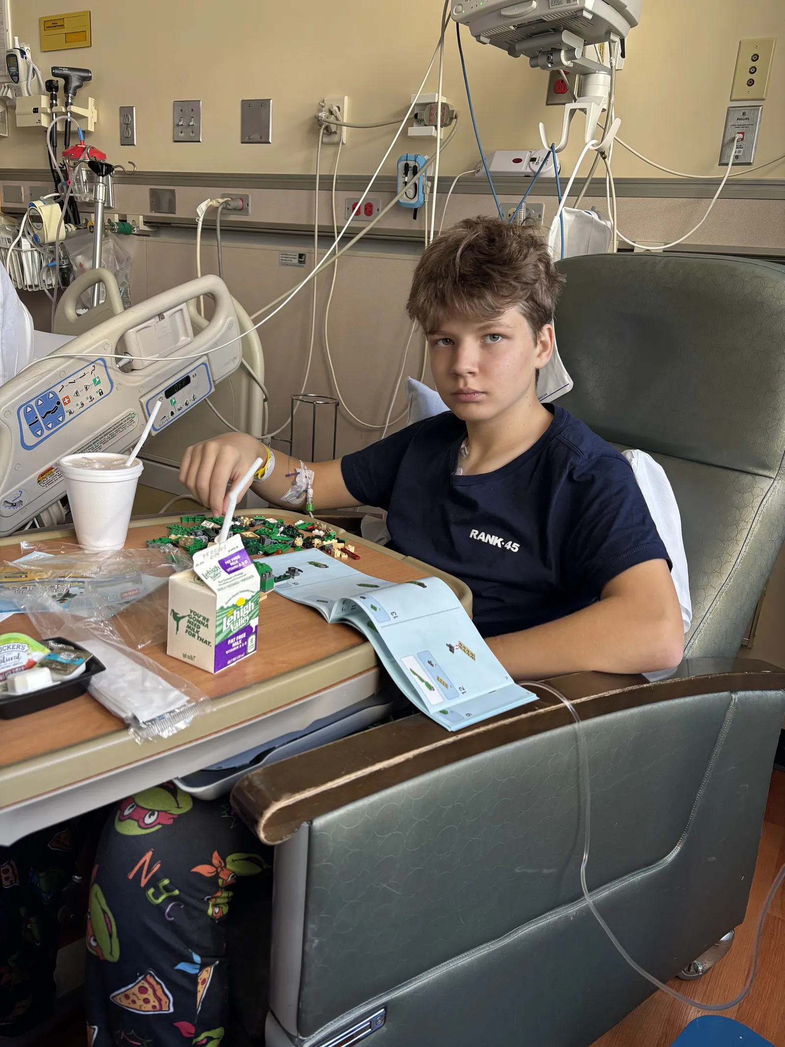 These are the pictures from when Ryan was admitted to the hospital in Danville.