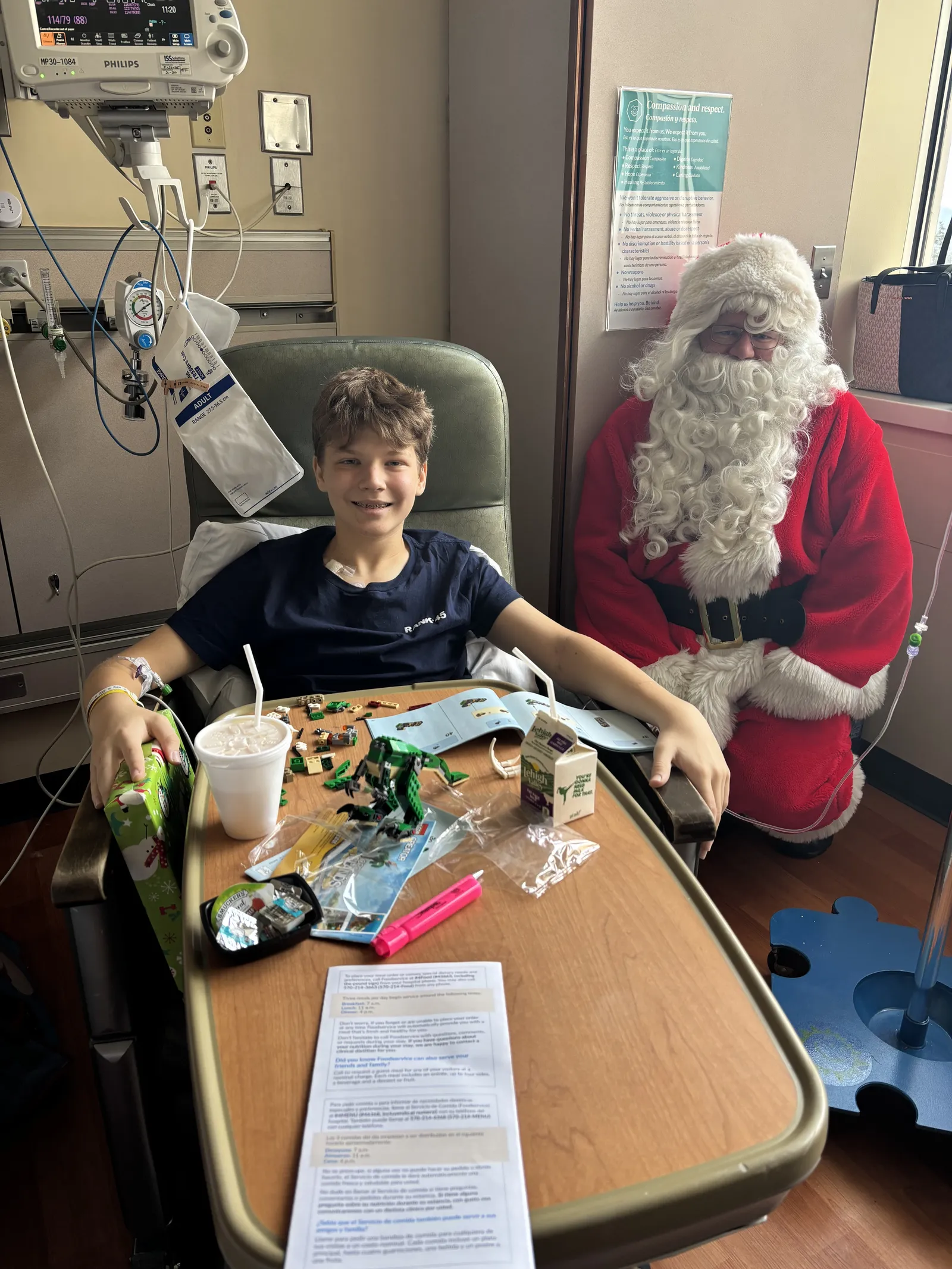 These are the pictures from when Ryan was admitted to the hospital in Danville.