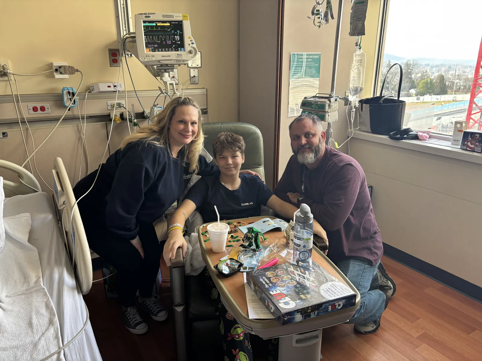 These are the pictures from when Ryan was admitted to the hospital in Danville.